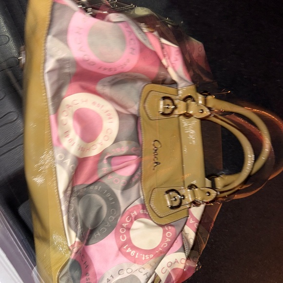Coach Handbags - Coach Multicolor Signature Tote Bag